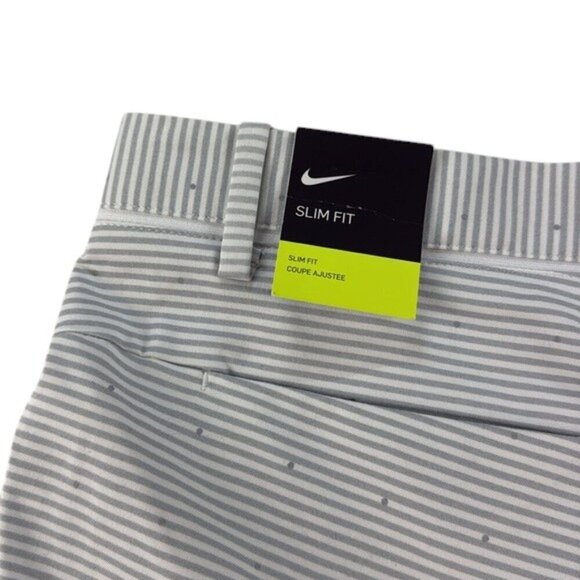 Nike Shorts Golf Slim Fit White & Gray Men's Size 35 - Picture 5 of 8